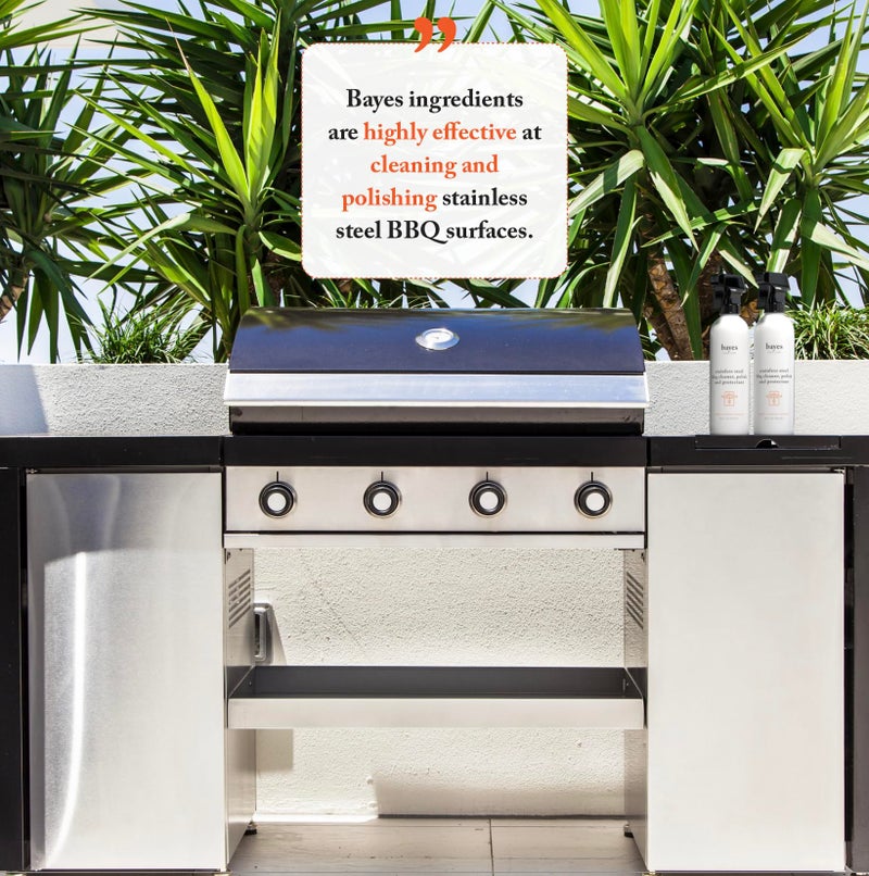 Bayes High-Performance Stainless Steel BBQ Cleaner  Polish  and Protectant - Cleans  Shines and Protects Exterior Stainless Steel Barbecue Surfaces  Shields from Outdoor Elements - 16 oz - Image 4